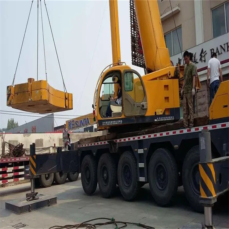 夏津当地吊车出租|机器吊装|75吨|工厂搬迁服务